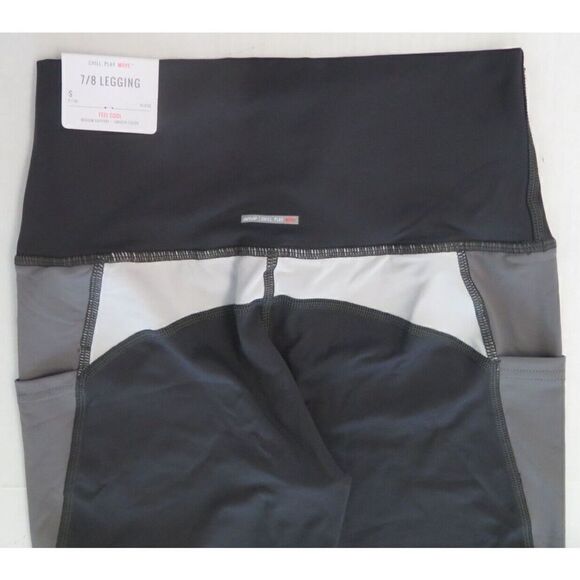 Aerie Chill.Play.Move Women's Sz S Gray Multi Hi-Waisted 7/8 Leggings $50+ - Picture 4 of 6